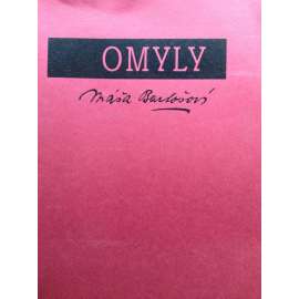 Omyly. Drobné prózy (bibliofilie, podpis Vlasta Dyrynková-Kubínová]